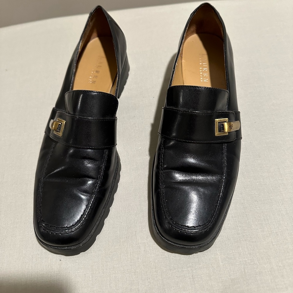 Ralph Lauren Women’s black loafers size 9